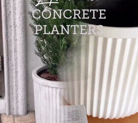 diy concrete planters
