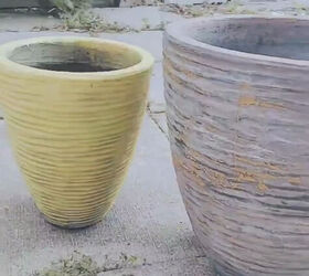 How to Easily Create a Textured Planter Using Plaster