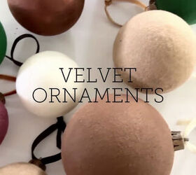 Easy DIY Velvet Ornaments