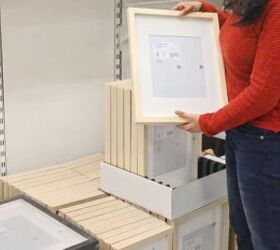 Did you know you can make hidden storage out of 2 IKEA picture frames?
