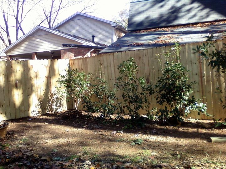 started some improvements on a chamblee house this week by replacing a privacy fence, decks, fences, outdoor living