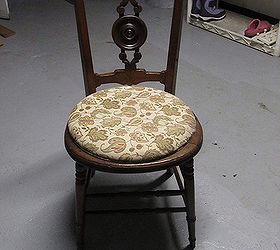 french country chairs with burlap seat, painted furniture, Before