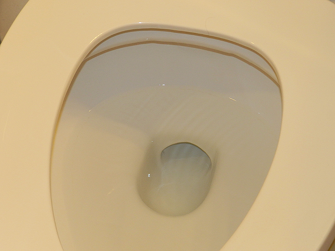 how to clean that stubborn toilet bowl ring for 25 cents, cleaning tips, go green, This is the AFTER picture