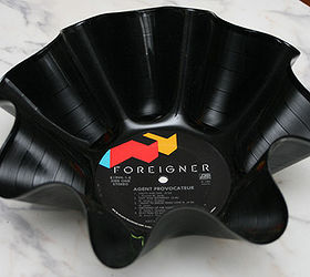 how to upcycle old vinyl records, Vinyl Snack Bowls