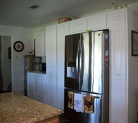 q bought this 1960 s ranch in really bad shape kitchen remodel pics, home improvement, kitchen backsplash, kitchen design, Waiting on the granite that will go under the microwave