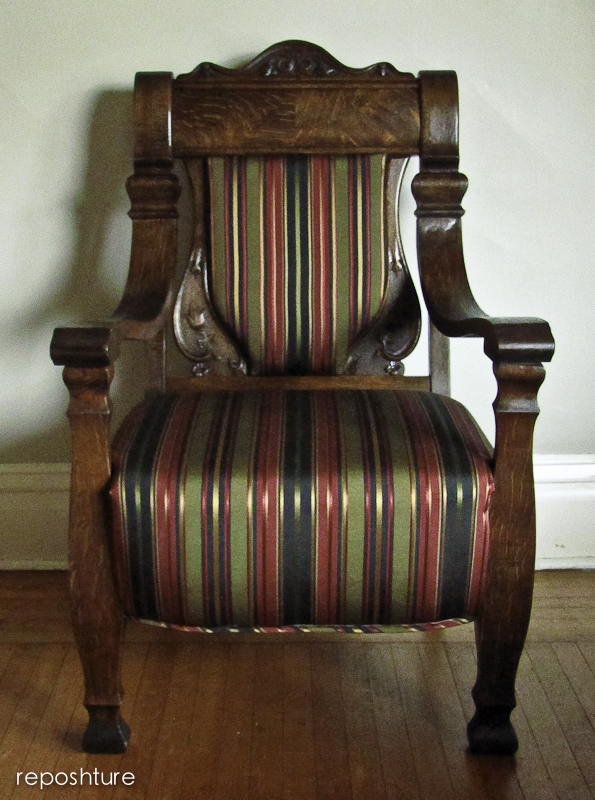 chair transformation, painted furniture
