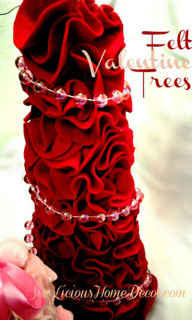 easy felt valentine tree tutorial, crafts, seasonal holiday decor, valentines day ideas, Easy Valentine Tree Tutorial