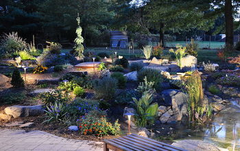 Charity Event for Local Food Bank-Evening Water Garden Tour- Great Water Feature and Landscape Lighting Ideas- Exton, PA