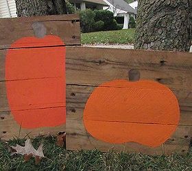 pumpkin decorating contest get your decorating crafting game on, crafts, halloween decorations, pallet, seasonal holiday decor, How cute are these ENTER contest to win one