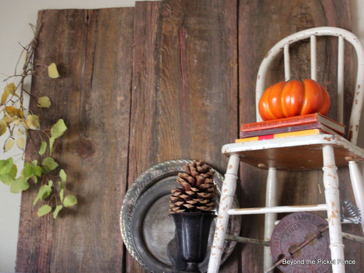 adding junk to your decor, seasonal holiday d cor, Reclaimed wood gives your space warmth and texture