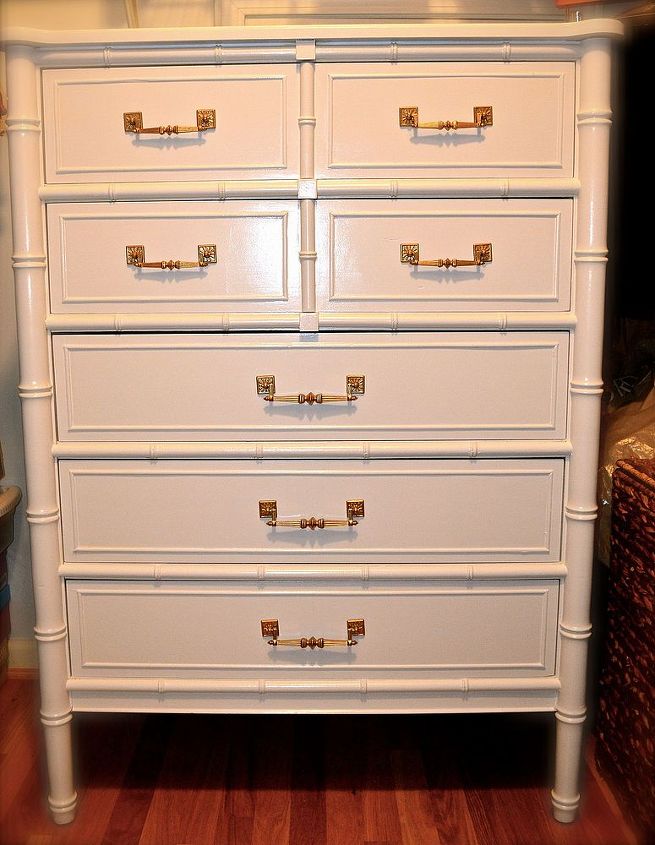 lazy person s guide to painting furniture, painted furniture, Chest that is part of the set I don t like matching furniture so it s a different color