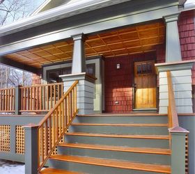 how to update a split level, architecture, home decor, Close up of porch Exterior Renovation by Titus Built LLC