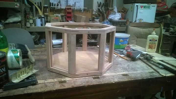 display case i made for a friend that passed away wife, diy, home decor, painted furniture, woodworking projects, Side view