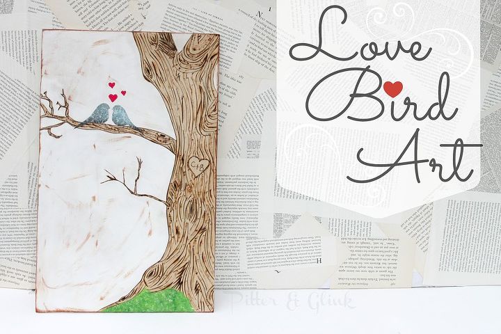 diy love bird art, crafts, home decor, seasonal holiday decor, DIY Love Bird Art Perfect for your first wood burning project