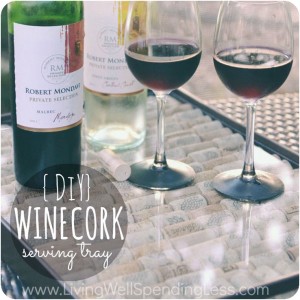 wine cork serving tray, crafts, repurposing upcycling