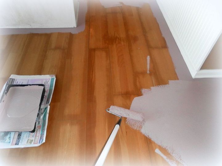 Diy Painting Old Laminate Floors Beforeandafter Hometalk