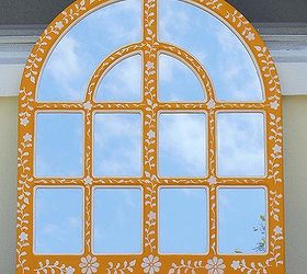 Lovely Stenciled Mirror