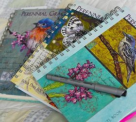 ways to use a garden journal, gardening, My garden journals from three past years This year marks my fifth for note taking They are pretty and oh so useful