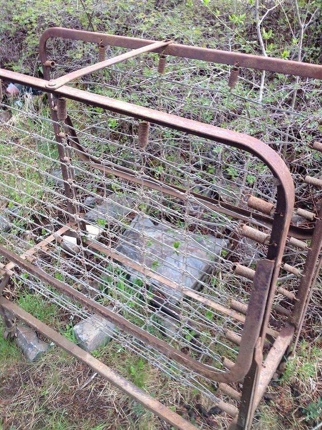 thus old bed how to clean an old rusty bed frame, An old spring wire frame bed More than 75 yes old