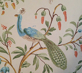 anything blue friday features, home decor, Vintage Wallpaper from