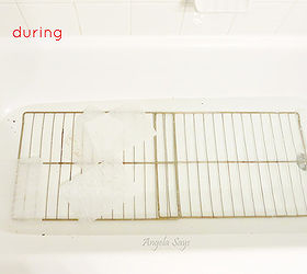 the easy way to clean your oven racks, appliances, cleaning tips, I used 5 fabric softener sheets