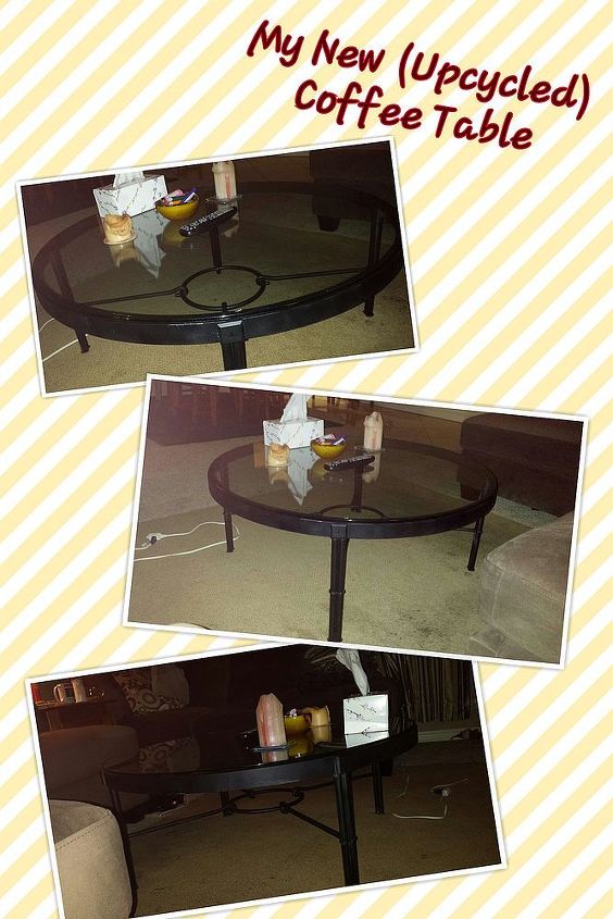 my new upcycled coffee table, painted furniture