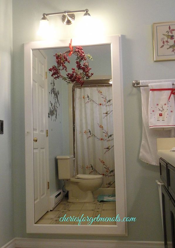 this is my dream medicine cabinet in my master bathroom, bathroom ideas, cleaning tips, home decor, kitchen cabinets, This is the front view with my floor to almost ceiling mirror as the door