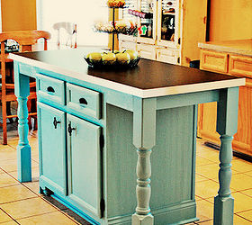 i redid our kitchen island to add a larger counter seating amp fun details, kitchen design, kitchen island, Our made over kitchen island From builder grade to custom