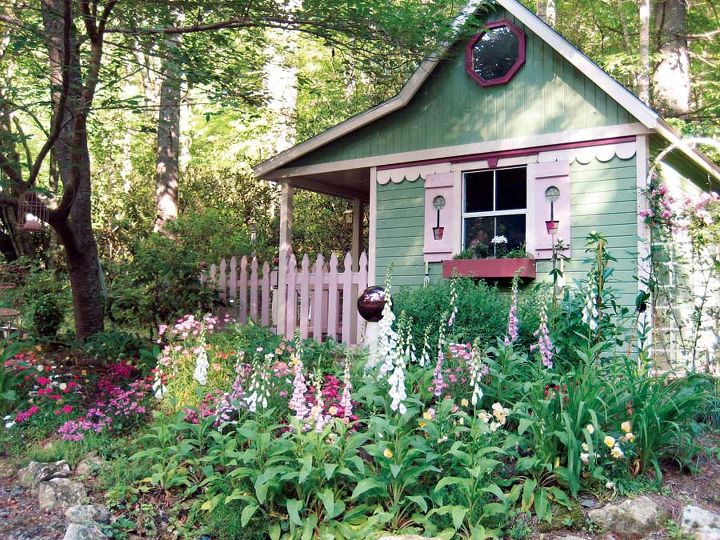 my potting shed aka crickhollow cottage, gardening, outdoor living, This photo won the Mother Earth News magazine s Great Garden Shed show off contest I won a 500 gift card to Lee Valley Tools and the pic was published in the March 2012 issue