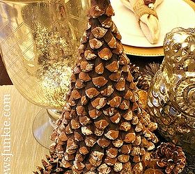 diy pinecone christmas tree, christmas decorations, crafts, seasonal holiday decor, A great little tree for Fall or Winter