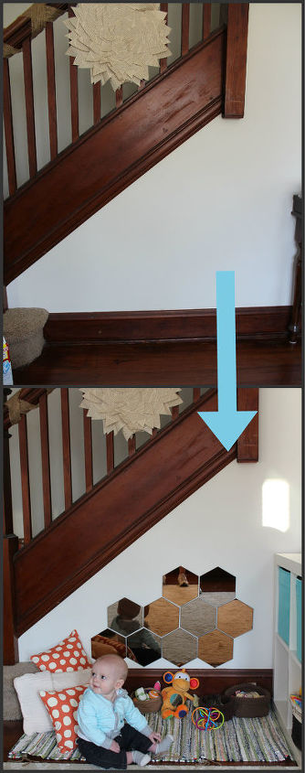 aproveite o espao embaixo da escada faa uma rea de lazer para o beb