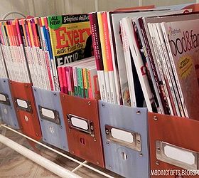 10 diy storage and organization ideas, organizing, shelving ideas, storage ideas, Cooking Magazine Organization