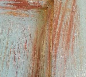 paint layering dry brushing with chalk paintby annie sloan, Step 5 apply rust color and cream with dry brush effect