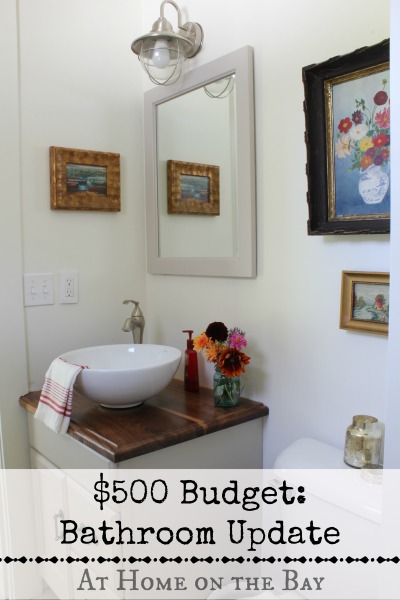 bathroom update on a 500 budget, bathroom ideas, home decor, We were able to update our bathroom with a small budget of 500