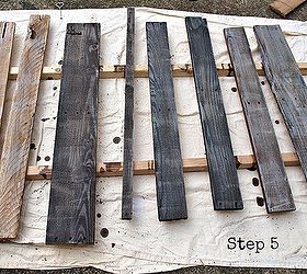 how to age wood with paint and stain, painting, woodworking projects, Step 5 dry brush stain