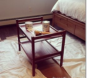painting furniture with annie sloan chalk paint, chalk paint, painted furniture, shabby chic, I painted this cart with Annie Sloan chalk paint See the result