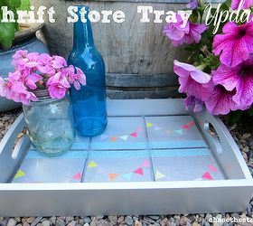 thrift store tray update, crafts, decoupage, Thrift Store Tray Update Easy makeover for any piece