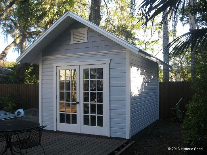 custom home office shed, outdoor living, 10 x12 Home Office Shed by Historic Shed