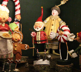christmas decor using a cast of characters part one, christmas decorations, seasonal holiday decor, I ve known Ms Golden Jacket since 2011 and she s always astonished but now even more so with the arrival of new visitors
