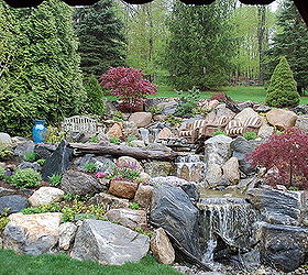 got hill no problem, outdoor living, patio, ponds water features, after 1st year picture