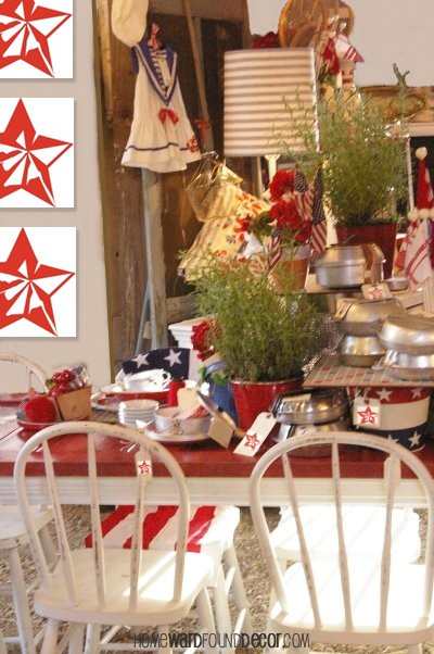 the summer table game boards as placemats, repurposing upcycling, seasonal holiday decor, More Red White Blue Inspiration for your table