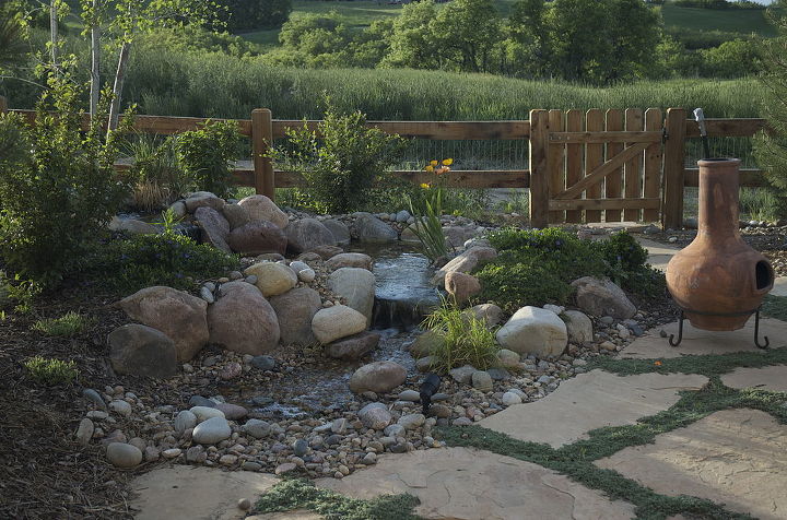 rocky mountain waterscape water feature, landscape, ponds water features, Add some tranquility to your backyard with a pondless waterfall