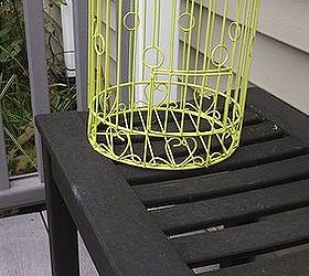 the art of using art in the garden, gardening, repurposing upcycling, Repurpose bird cages by paiting bright colors