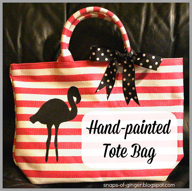 hand painted tote bag, crafts