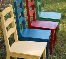 my 2012 projects, crafts, Rainbow of Chairs