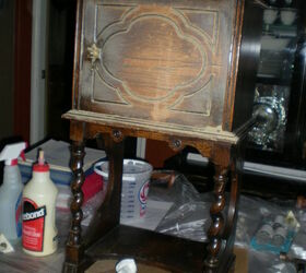 humidor for a cabin, chalk paint, painted furniture, Before