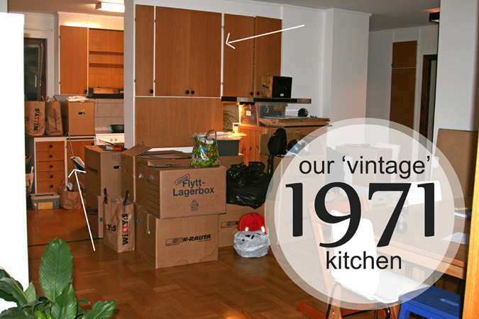 our diy kitchen remodel that never ends, home decor, kitchen design, Moving day We certainly had to look past everything 1971 when we bought our home here in Sweden