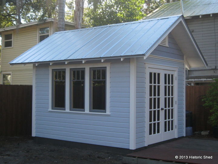 custom home office shed, outdoor living, 10 x12 Home Office shed by Historic Shed