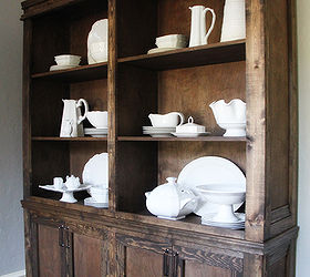 diy dining room sideboard and hutch - restoration hardware