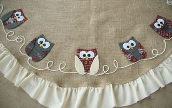 Owl Applique Tree Skirt
